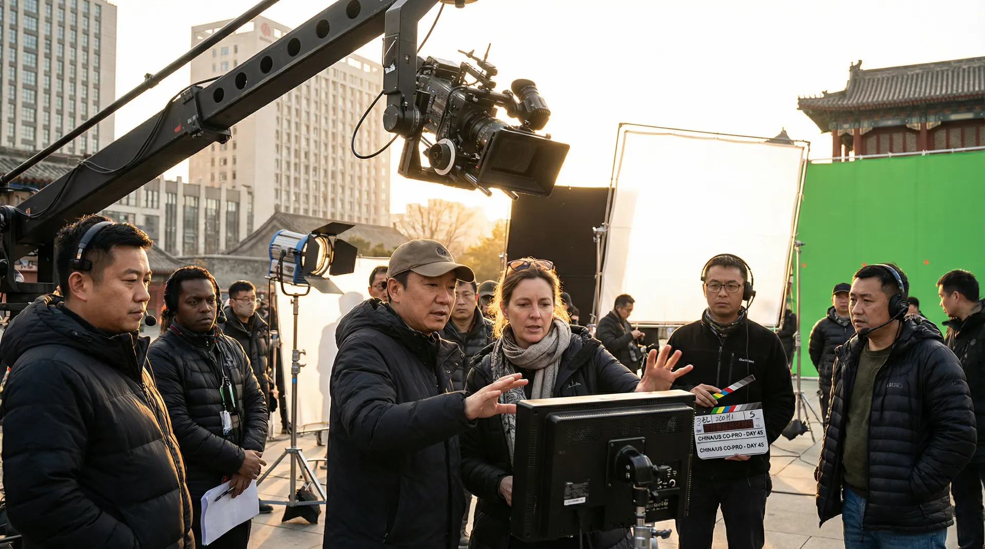 暗网禁区与国际影视团队合作拍摄现场